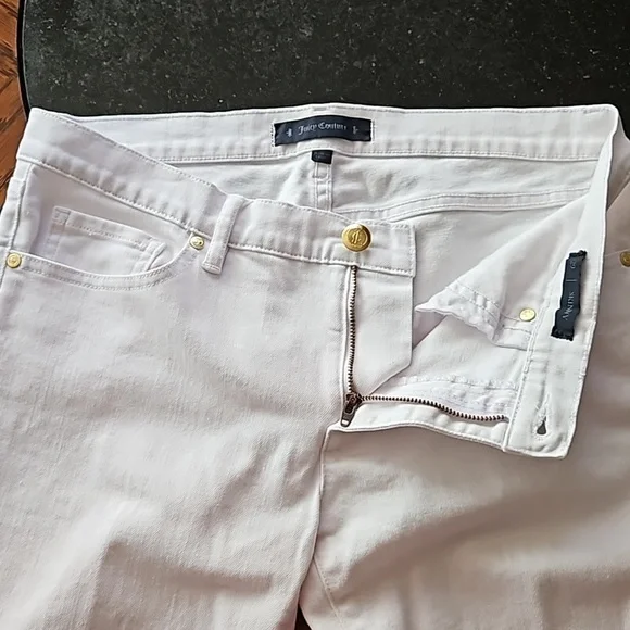 Juicy Couture White Mid Rise Skinny  Stretch Jeans Size 29 - Picture 9 of 16